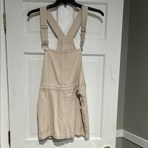 Beige Overall Dress
